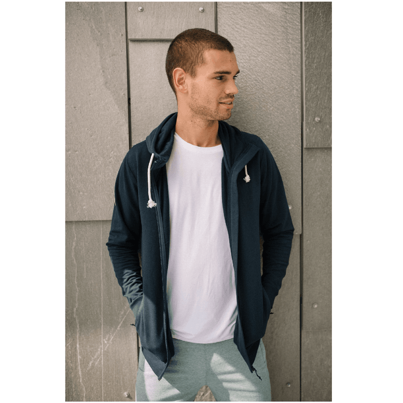Tufte Men's Puffin Zip Hoodie Sky Captain